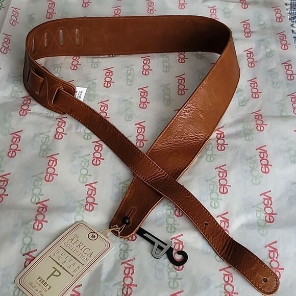 Perri's leather guitar strap Brown NWT - Picture 2 of 8
